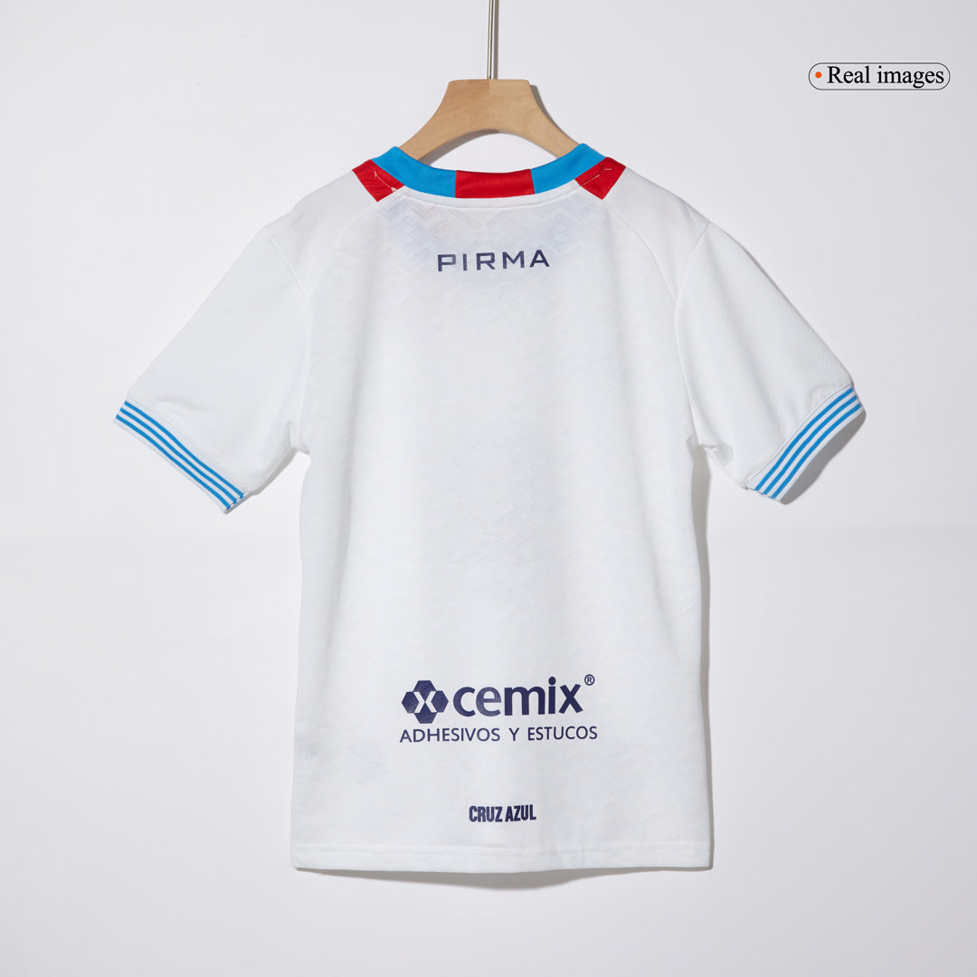 Kid's Cruz Azul Away  Soccer Jersey Kit(Jersey+Shorts) 2024/25 Top Dresy Shop
