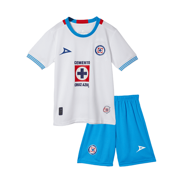 Kid's Cruz Azul Away  Soccer Jersey Kit(Jersey+Shorts) 2024/25 Top Soccer Jerseys Store