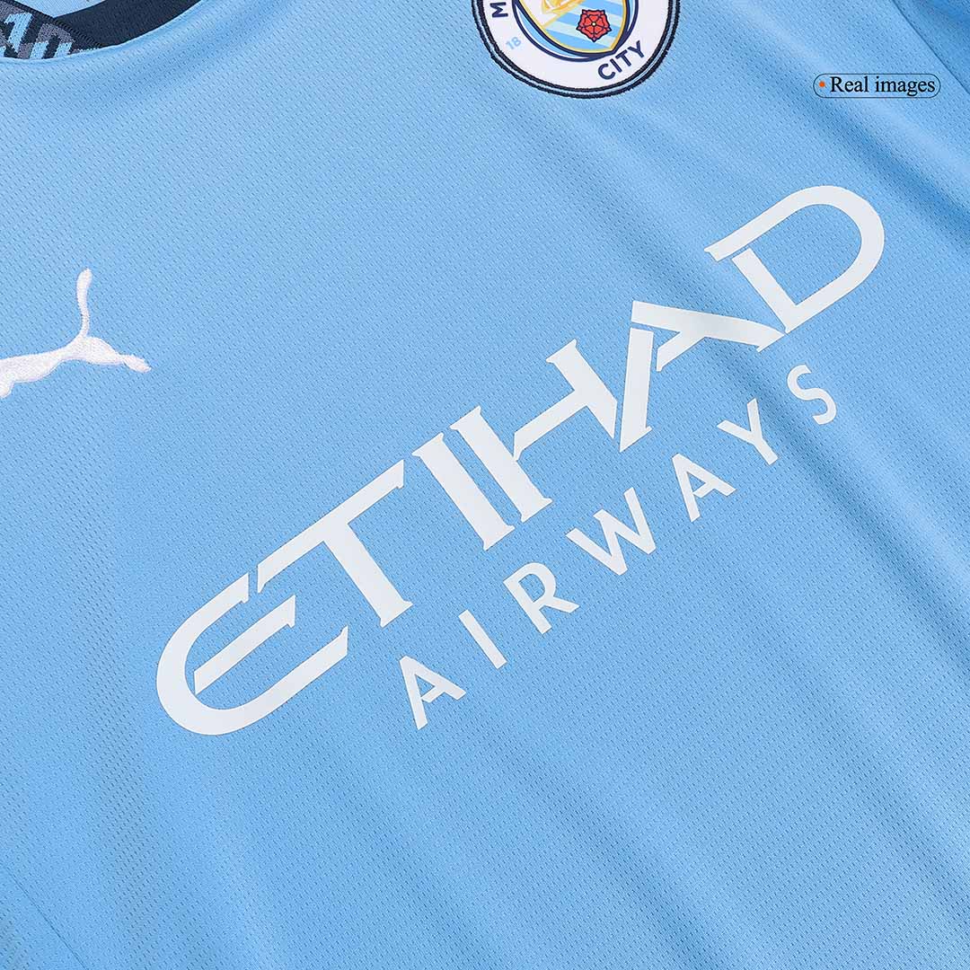 Manchester City Home  Soccer Jersey Kit(Jersey+Shorts+Socks) 2024/25 Top Dresy Shop