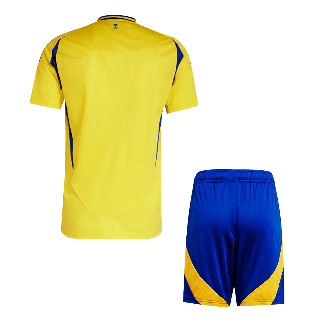 Al Nassr Home  Soccer Jersey Kit(Jersey+Shorts) 2024/25 Top Dresy Shop