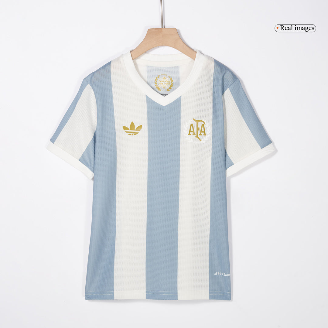 Kid's Argentina  Soccer Jersey Kit(Jersey+Shorts) 2024 - 50th Anniversary Top Dresy Shop
