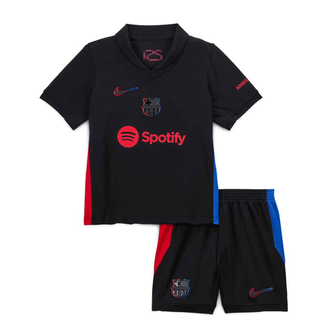 Kid's Barcelona Away  Soccer Jersey Kit(Jersey+Shorts) 2024/25 Top Dresy Shop