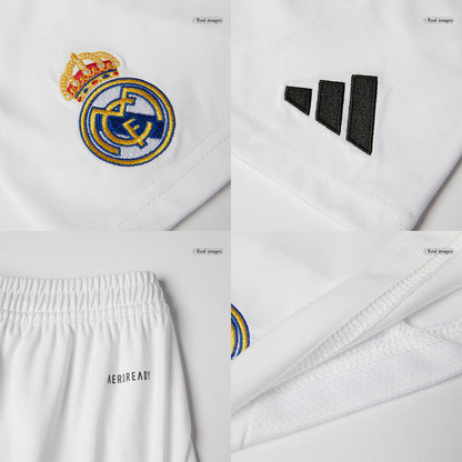Kid's Real Madrid Home Soccer Jersey Kit(Jersey+Shorts+Socks) 2024/25 Top Dresy Shop