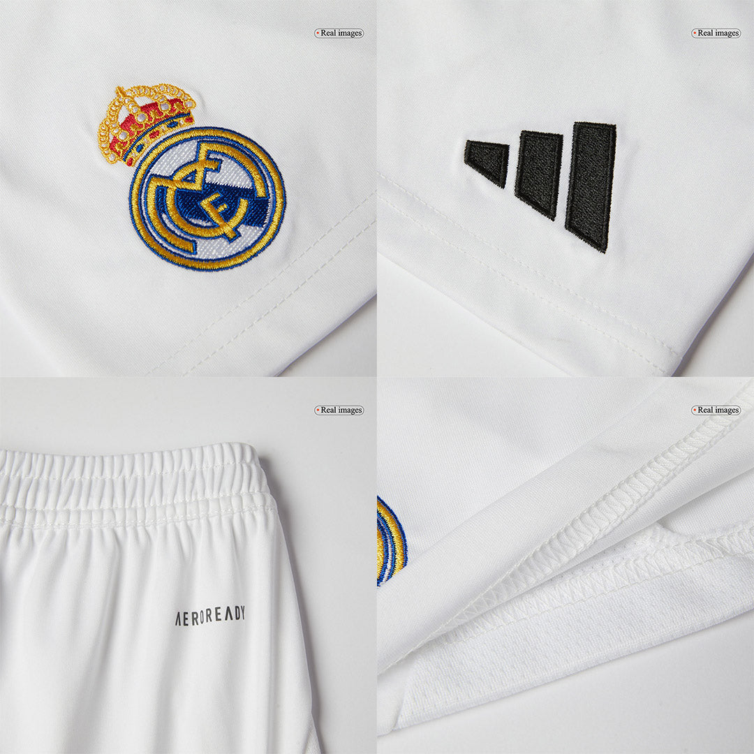 Kid's Real Madrid Home Soccer Jersey Kit(Jersey+Shorts) 2024/25 Top Dresy Shop