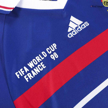 Retro ZIDANE #10 1998 France Home  Soccer Jersey Top Dresy Shop