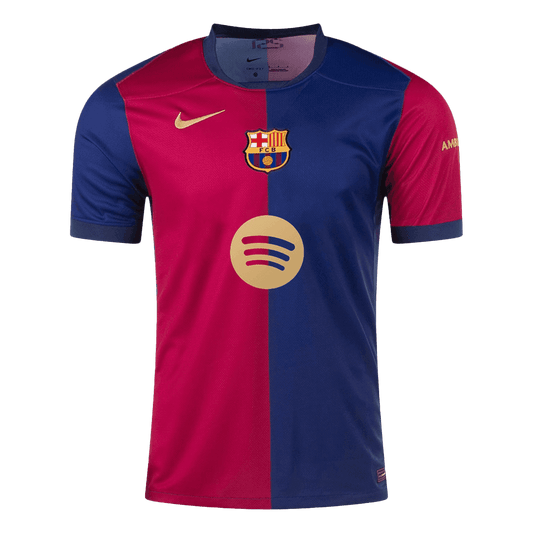 LEWANDOWSKI #9 Barcelona Home  Soccer Jersey 2024/25- Spotify Logo Without Text Top Dresy Shop