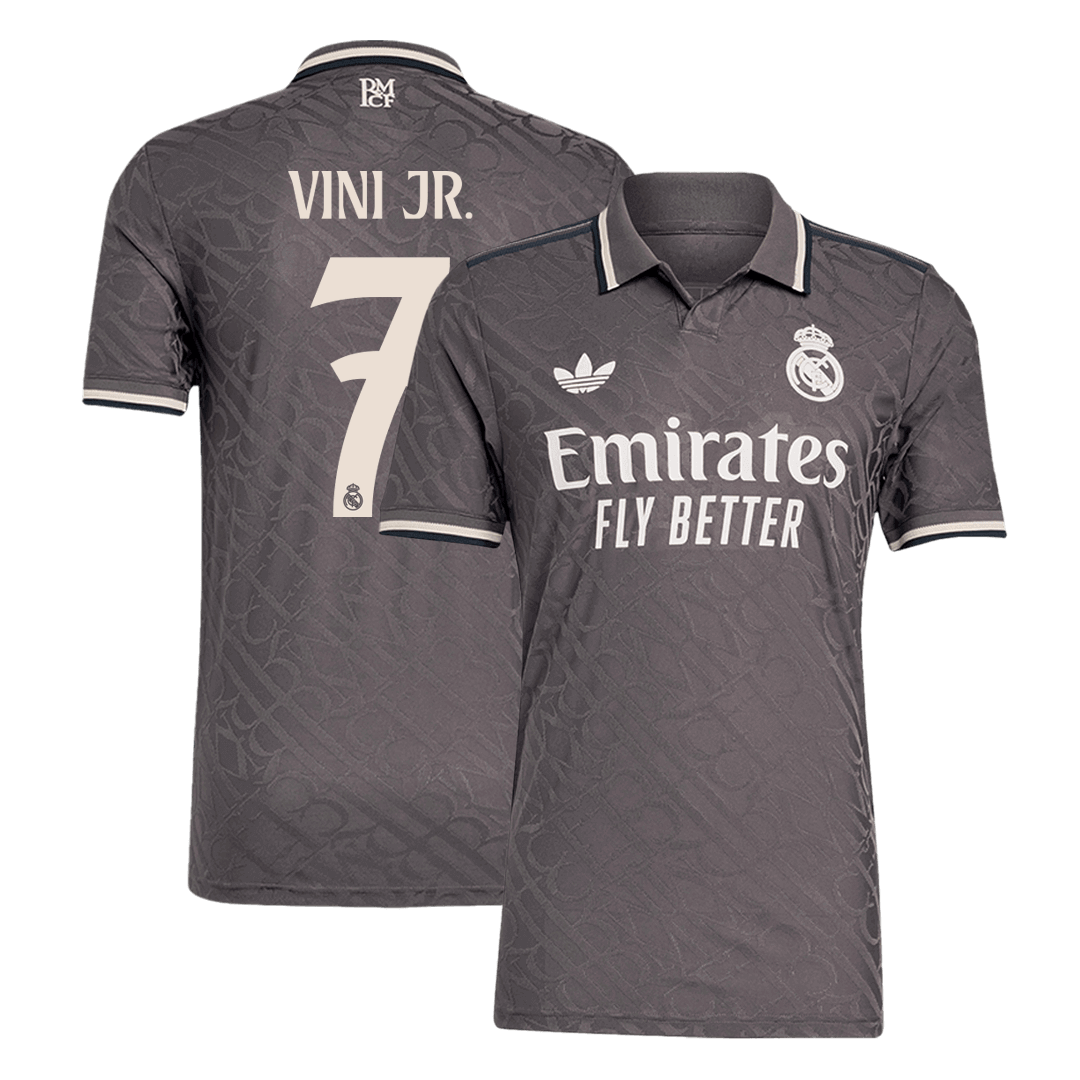 Player Version VINI JR. #7 Real Madrid Third Away  Soccer Jersey 2024/25 Top Dresy Shop