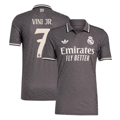 Player Version VINI JR. #7 Real Madrid Third Away  Soccer Jersey 2024/25 Top Dresy Shop