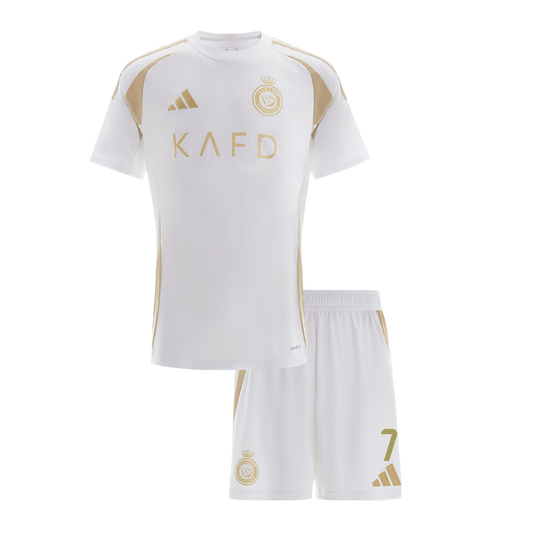 Kid's RONALDO #7 Al Nassr Third Away  Soccer Jersey Kit(Jersey+Shorts) 2024/25 Top Dresy Shop