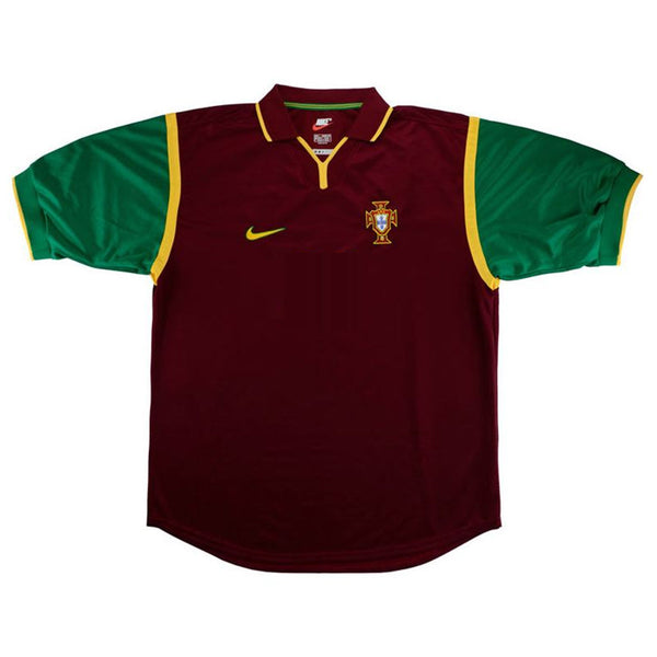 Portugal Home Retro Soccer Jersey 1999 Go Game Wear