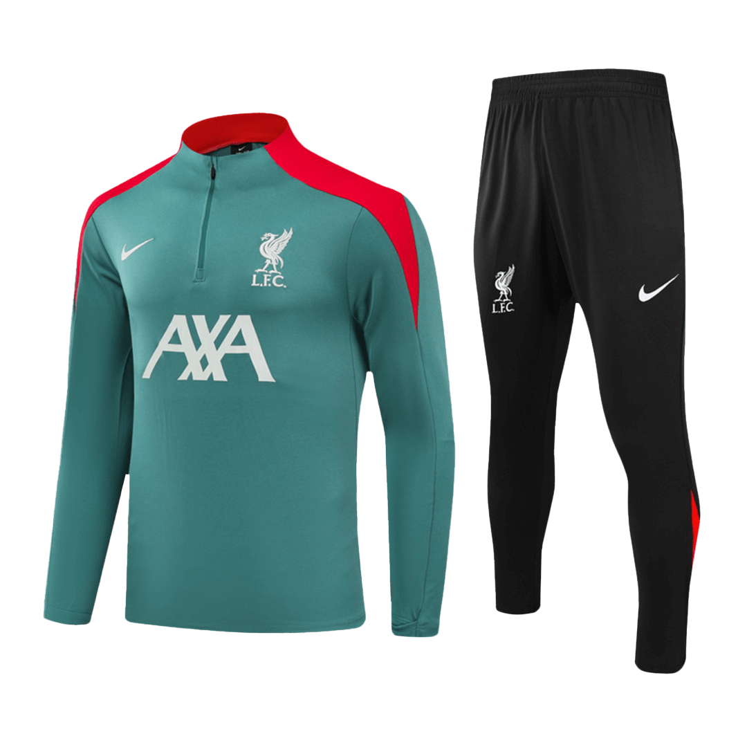 Kid's Liverpool Zipper Sweatshirt Kit(Top+Pants) 2024/25 Top Soccer Jerseys Store