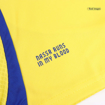 Kid's RONALDO #7 Al Nassr Home  Soccer Jersey Kit(Jersey+Shorts) 2024/25 - ACL Top Dresy Shop