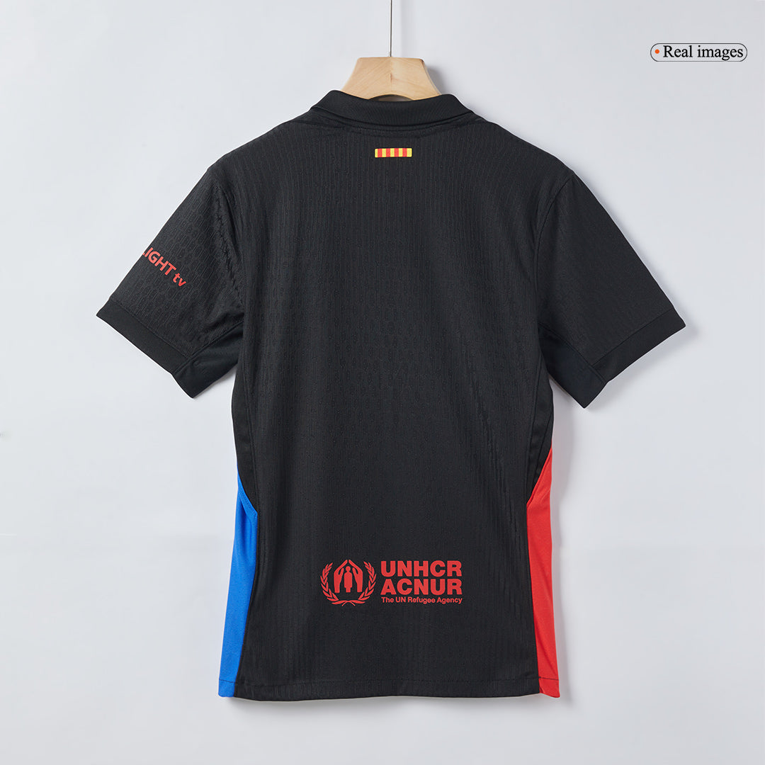 Player Version Barcelona Away  Soccer Jersey 2024/25 - Spotify Logo Without Text Top Dresy Shop