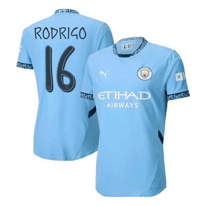 Player Version RODRIGO #16 Manchester City Home  Soccer Jersey 2024/25 - UCL Top Dresy Shop