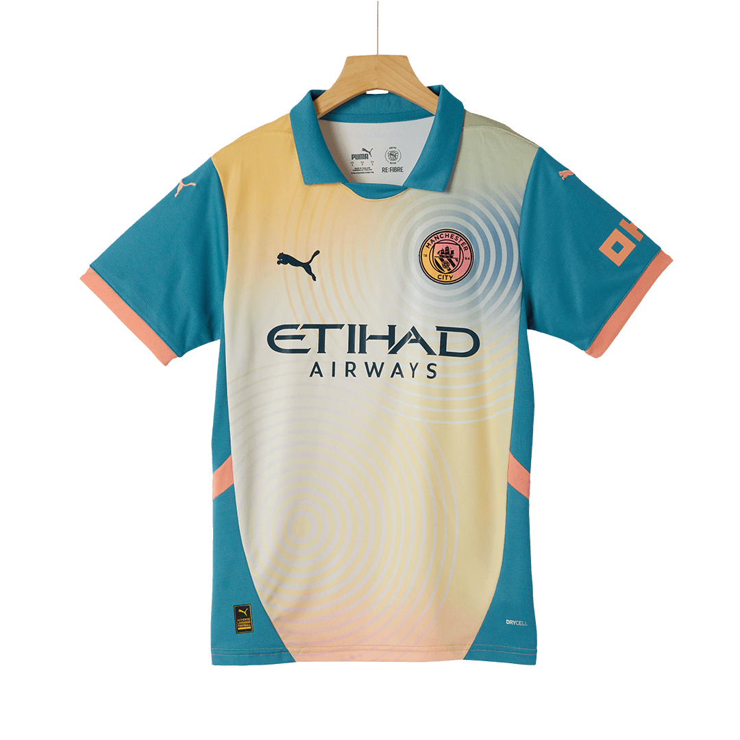 Manchester City Fourth Away  Soccer Jersey Kit(Jersey+Shorts) 2024/25 - Definitely City Top Dresy Shop