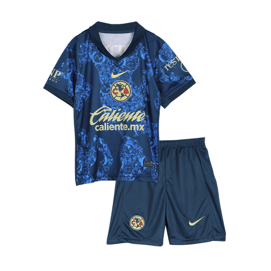 Kid's Club America Away  Soccer Jersey Kit(Jersey+Shorts) 2024/25 Top Dresy Shop