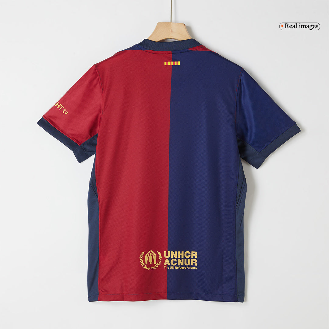 Barcelona Home  Soccer Jersey 2024/25-Spotify Logo Without Text Top Dresy Shop