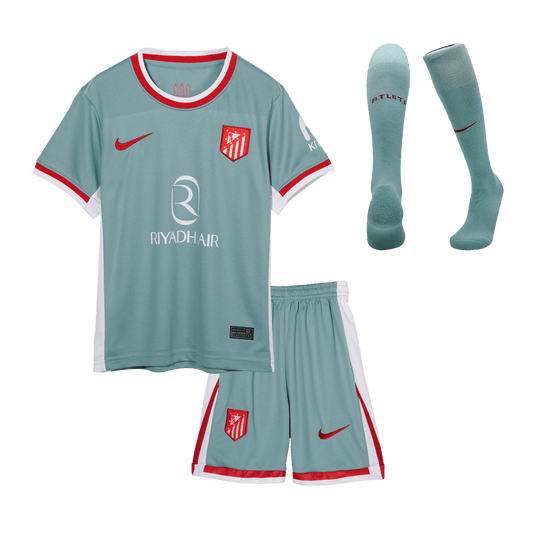 Kid's Atletico Madrid Away  Soccer Jersey Kit(Jersey+Shorts+Socks) 2024/25 Top Dresy Shop