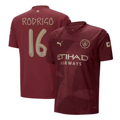 RODRIGO #16 Manchester City Third Away  Soccer Jersey 2024/25 - UCL Top Dresy Shop