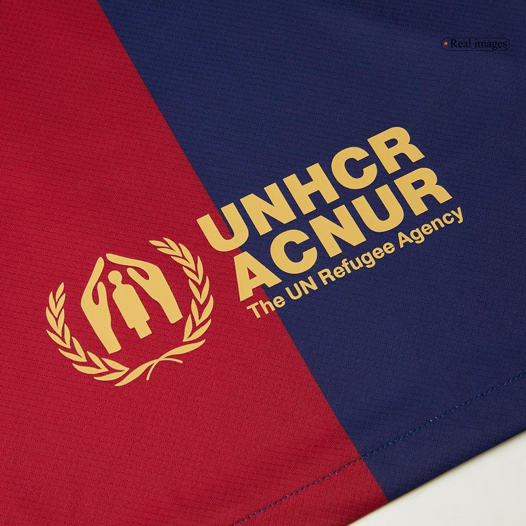 Barcelona Home  Soccer Jersey 2024/25-Spotify Logo Without Text Top Dresy Shop