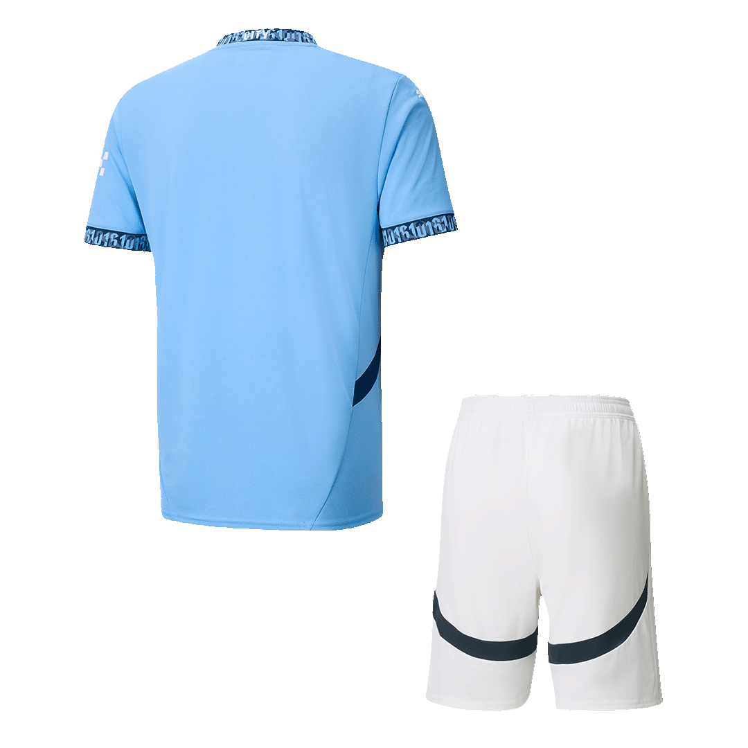 Manchester City Home  Soccer Jersey Kit(Jersey+Shorts) 2024/25 Top Dresy Shop