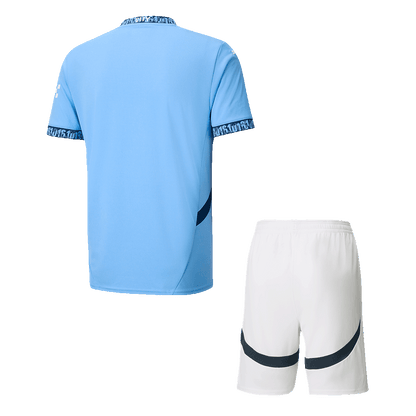 Manchester City Home  Soccer Jersey Kit(Jersey+Shorts) 2024/25 Top Dresy Shop