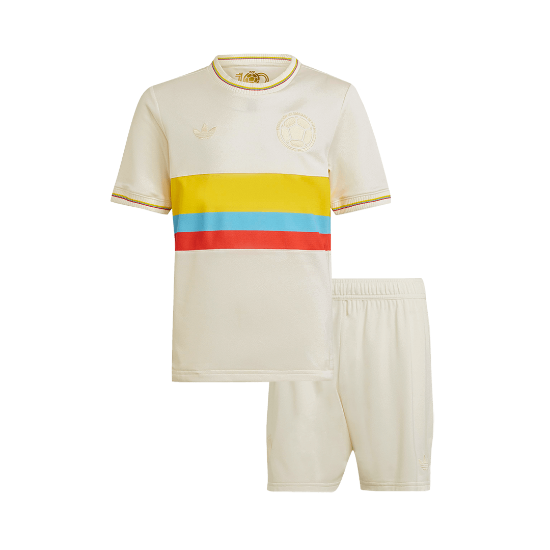 Kid's Colombia  Soccer Jersey Kit(Jersey+Shorts) 2024 - 100th Anniversary Top Dresy Shop