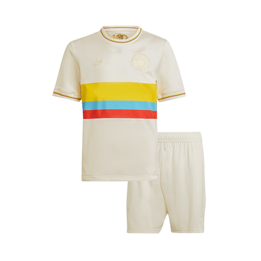 Kid's Colombia  Soccer Jersey Kit(Jersey+Shorts) 2024 - 100th Anniversary Top Dresy Shop