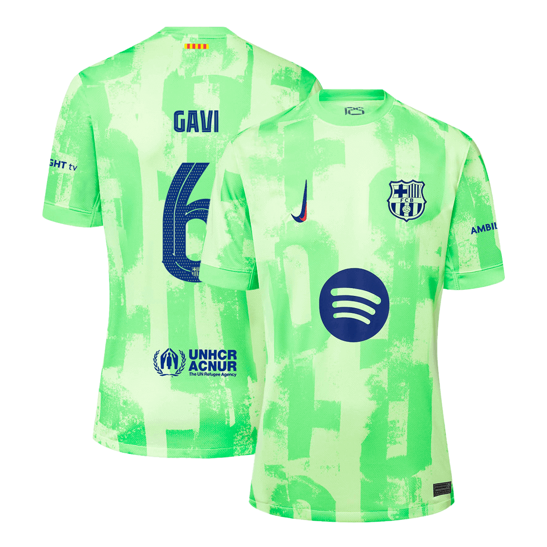 GAVI #6 Barcelona Third Away  Soccer Jersey 2024/25 - UCL?Spotify Logo Without Text? Top Dresy Shop