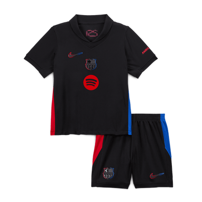 Kid's Barcelona Away  Soccer Jersey Kit(Jersey+Shorts) 2024/25 - Spotify Logo Without Text Top Dresy Shop