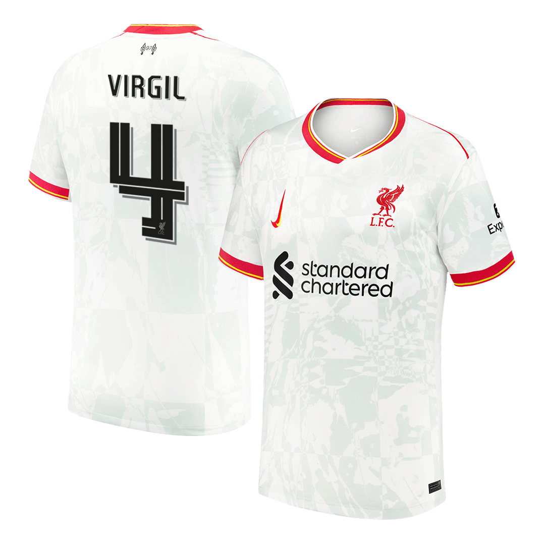 VIRGIL #4 Liverpool Third Away  Soccer Jersey 2024/25 - UCL Top Dresy Shop