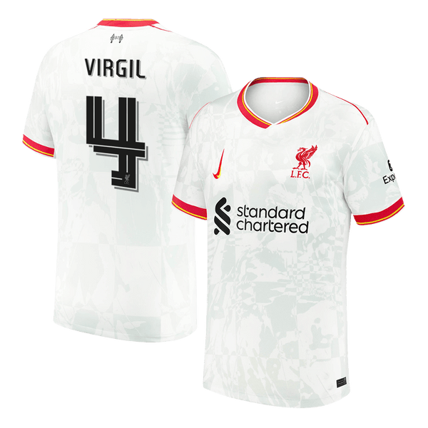 VIRGIL #4 Liverpool Third Away  Soccer Jersey 2024/25 - UCL Top Soccer Jerseys Store