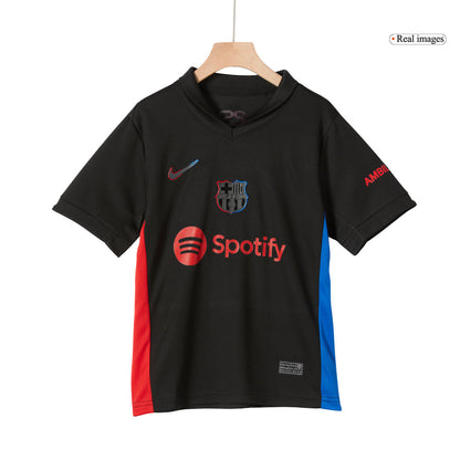 Kid's Barcelona Away  Soccer Jersey Kit(Jersey+Shorts) 2024/25 Top Dresy Shop