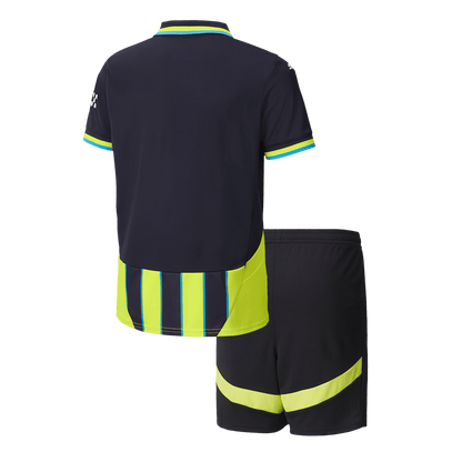 Kid's Manchester City Away  Soccer Jersey Kit(Jersey+Shorts) 2024/25 Top Dresy Shop