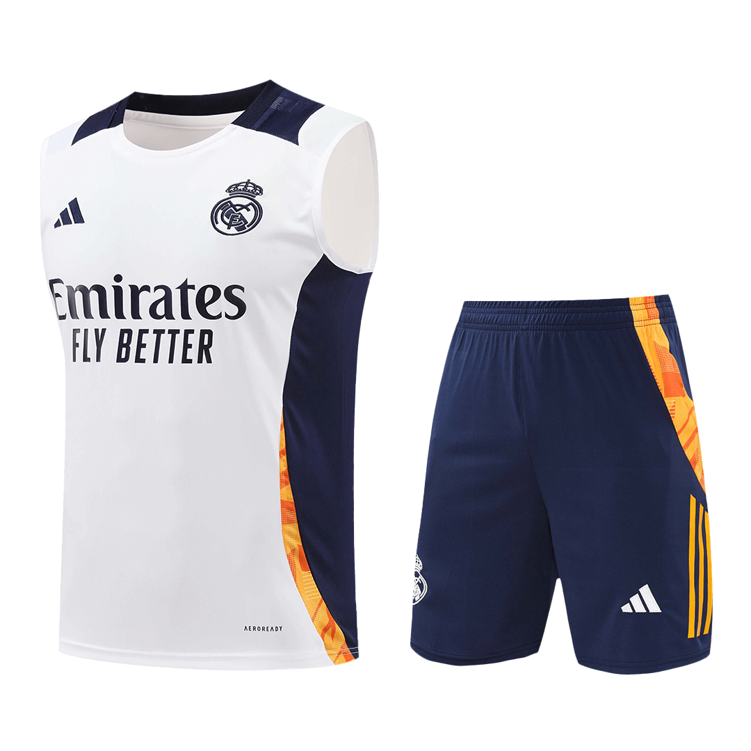 Real Madrid Pre-Match  Soccer Jersey Vest Kit(Jersey+Shorts) 2024/25 Top Dresy Shop