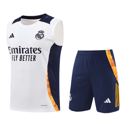 Real Madrid Pre-Match  Soccer Jersey Vest Kit(Jersey+Shorts) 2024/25 Top Dresy Shop