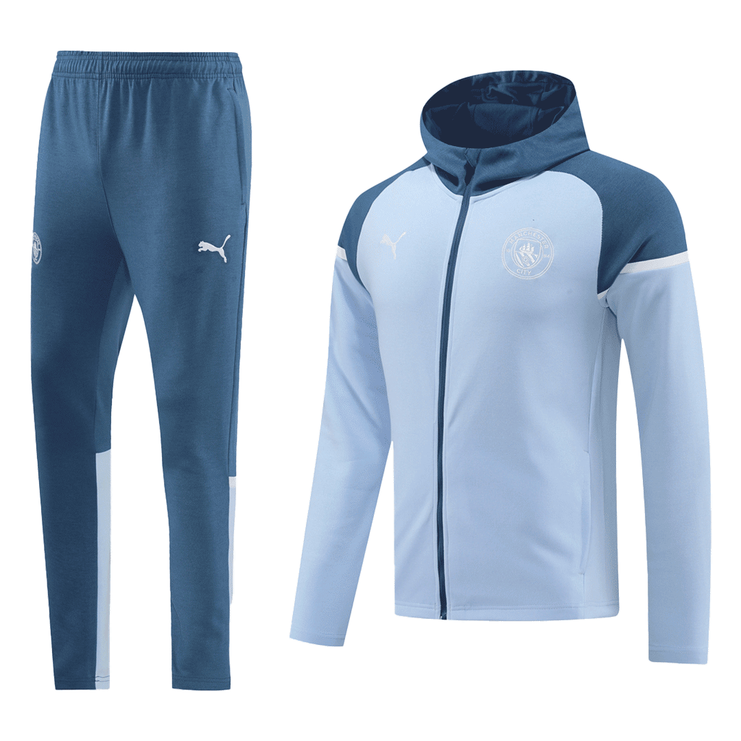 Manchester City Hoodie Training Kit (Jacket+Pants) 2024/25 Top Soccer Jerseys Store