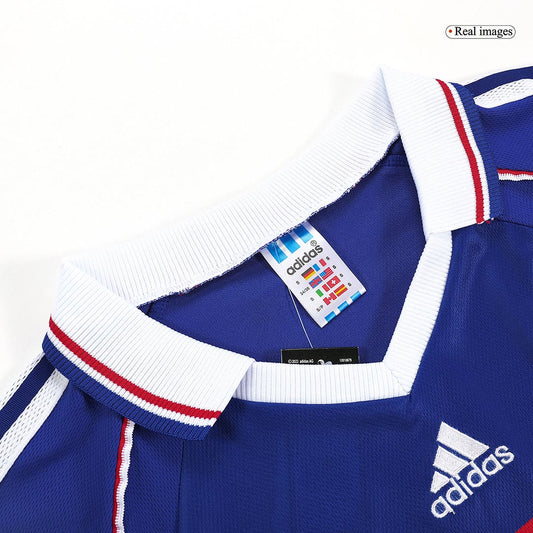 Retro ZIDANE #10 1998 France Home  Soccer Jersey Top Dresy Shop