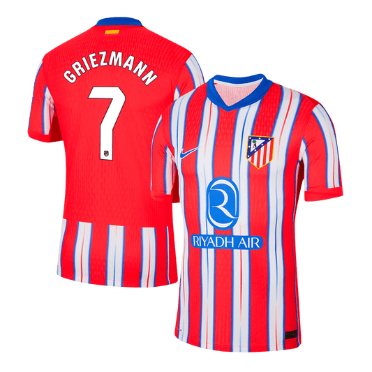 Player Version GRIEZMANN #7 Atletico Madrid Home  Soccer Jersey 2024/25 Top Dresy Shop