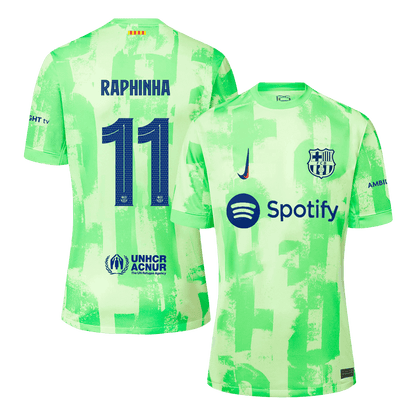 RAPHINHA #11 Barcelona Third Away  Soccer Jersey 2024/25 - UCL Top Dresy Shop