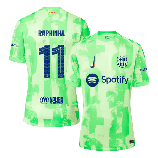 RAPHINHA #11 Barcelona Third Away  Soccer Jersey 2024/25 - UCL Top Dresy Shop