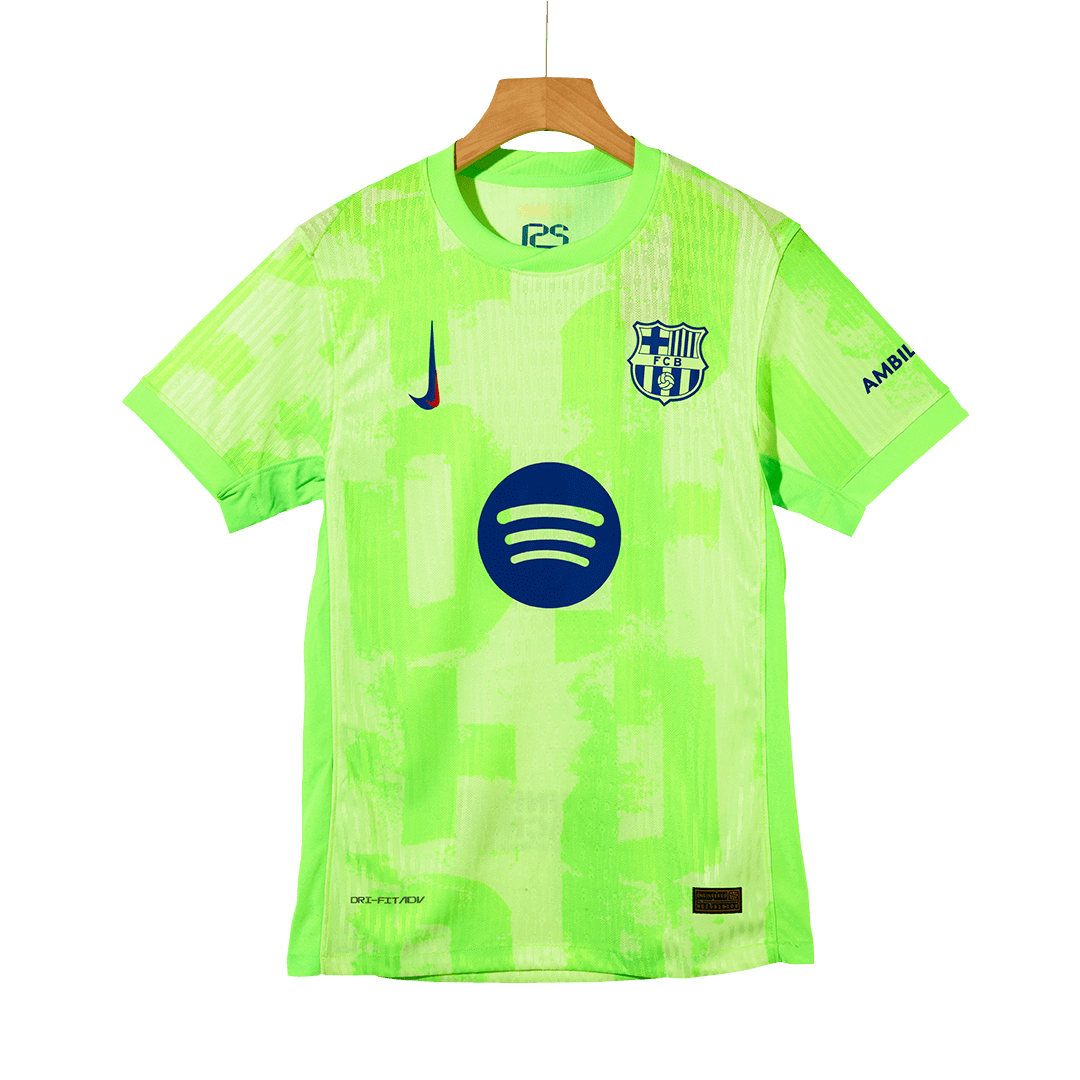 Player Version Barcelona Third Away  Soccer Jersey 2024/25-?Spotify Logo Without Text? Top Dresy Shop