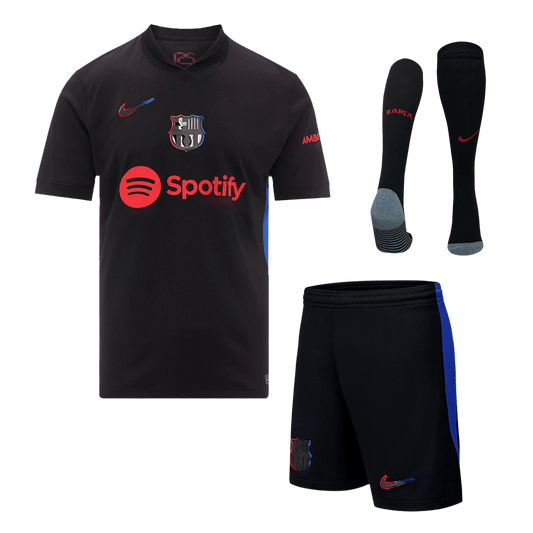 Barcelona Away  Soccer Jersey Kit(Jersey+Shorts+Socks) 2024/25 Top Dresy Shop