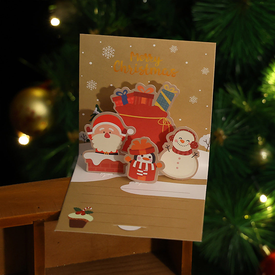 1 Pcs Random Style Personalized Christmas Greeting Card Top Dresy Shop