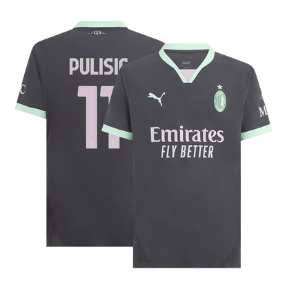 Player Version PULISIC #11 AC Milan Third Away  Soccer Jersey 2024/25 Top Dresy Shop