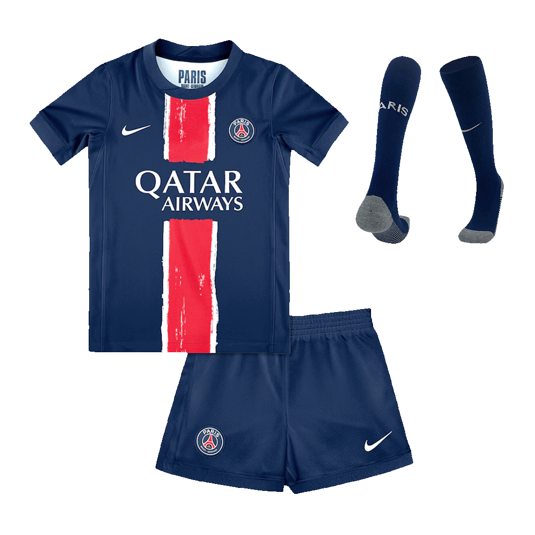 Kid's PSG Home Soccer Jersey Kit(Jersey+Shorts+Socks) 2024/25 Top Dresy Shop