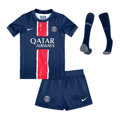 Kid's PSG Home Soccer Jersey Kit(Jersey+Shorts+Socks) 2024/25 Top Dresy Shop