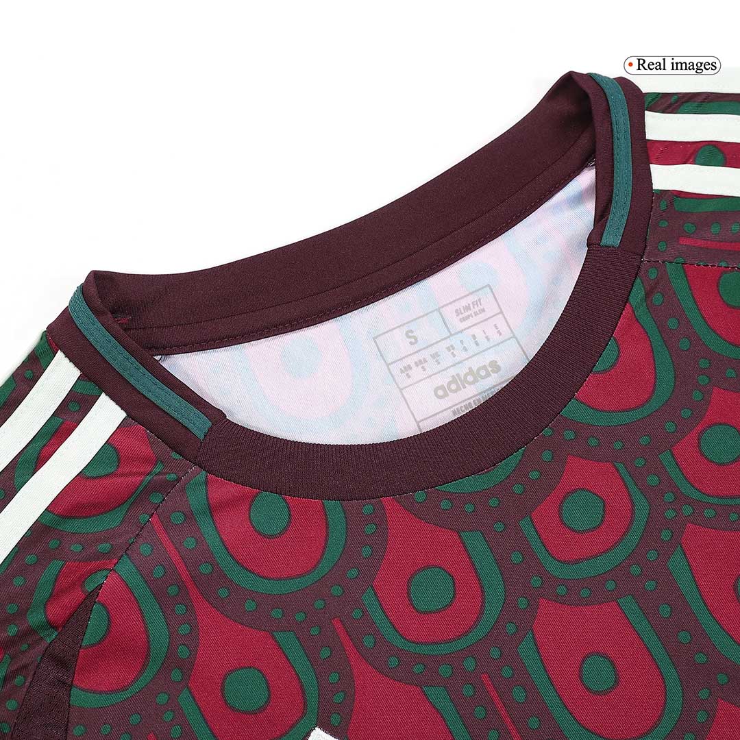 Men's Mexico Home Long Sleeve Soccer Jersey Copa América 2024 Top Dresy Shop