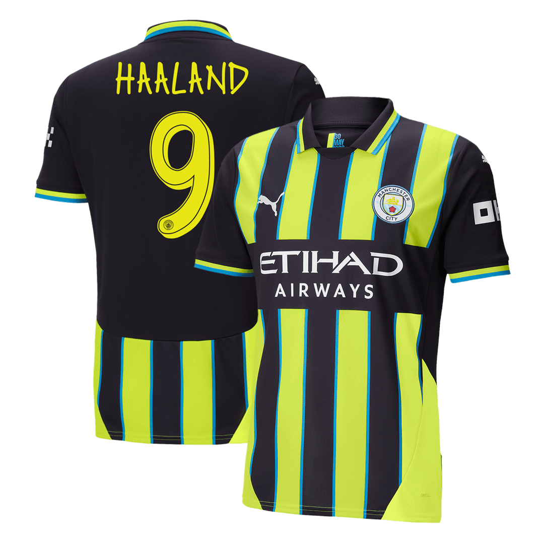 HAALAND #9 Manchester City Away  Soccer Jersey 2024/25 - UCL Top Soccer Jerseys Store