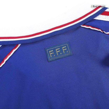 Retro ZIDANE #10 1998 France Home  Soccer Jersey Top Dresy Shop